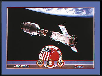 'Apollo-Soyus' Poster by Georges B. Bishop