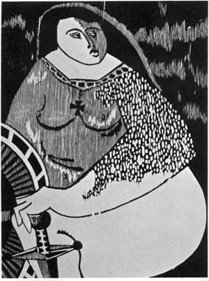 Woodcut 'Joan of Arc'